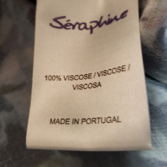 SERAPHINE Blue Floral Maternity Dress Florrie Duchess Kate Middleton - Picture 8 of 8